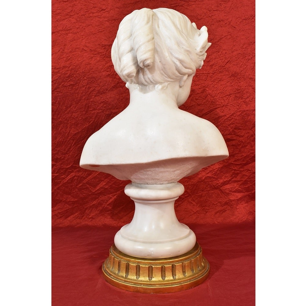 10 STMA63 antique statues marble sculptures bust of girl figurines 19th.jpg